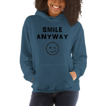 Load image into Gallery viewer, &quot;Smile Anyway&quot; Hoodie Black