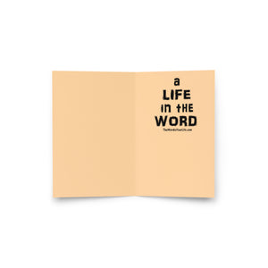 "LIFE" Greeting Card