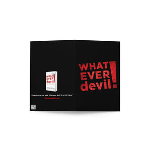"Whatever devil!" Greeting Card