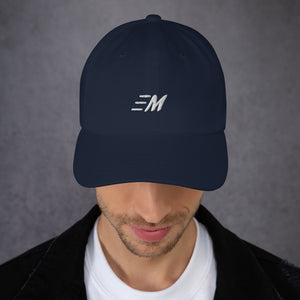 MOMENTUM White Letter Dad Hat