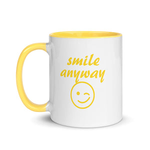 Smile Anyway Yellow Mug