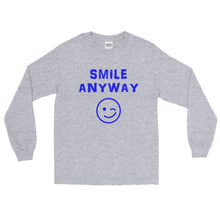 Load image into Gallery viewer, &quot;Smile Anyway&quot; Blue Letter LS