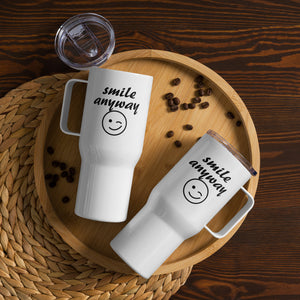 "Smile Anyway" Travel Mug Black