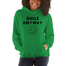 Load image into Gallery viewer, &quot;Smile Anyway&quot; Hoodie Black