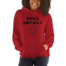 Load image into Gallery viewer, &quot;Smile Anyway&quot; Hoodie Black