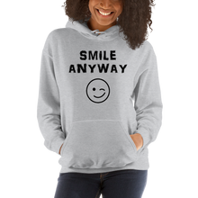 Load image into Gallery viewer, &quot;Smile Anyway&quot; Hoodie Black