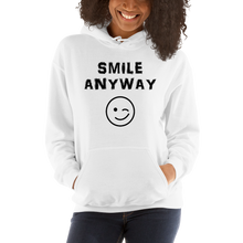 Load image into Gallery viewer, &quot;Smile Anyway&quot; Hoodie Black