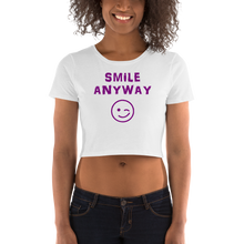 Load image into Gallery viewer, &quot;Smile Anyway&quot; Crop Purple Letter