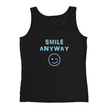 Load image into Gallery viewer, &quot;Smile Anyway&quot; Tank Sky Blue Letter