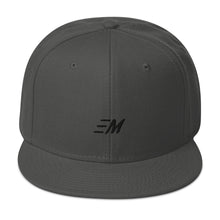Load image into Gallery viewer, MOMENTUM Black Letter Snapback