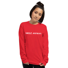 Load image into Gallery viewer, &quot;Smile Anyway&quot; LS White 2