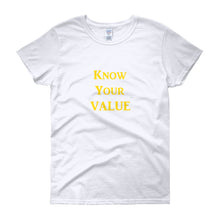 Load image into Gallery viewer, &quot;Know Your Value&quot; Gold Letter