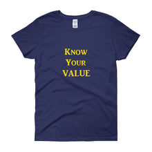 Load image into Gallery viewer, &quot;Know Your Value&quot; Gold Letter
