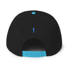 Load image into Gallery viewer, &quot;Whatever devil!&quot; Aqua Letter Snapback