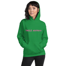 Load image into Gallery viewer, &quot;Smile Anyway&quot; Hoodie Pink 2