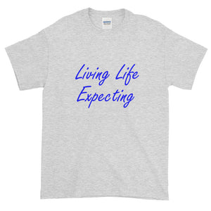 "Expecting" Plus Size Blue