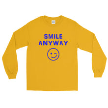 Load image into Gallery viewer, &quot;Smile Anyway&quot; Blue Letter LS