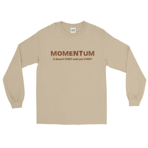 "MOMENTUM" Brown Letter LS