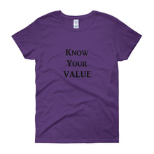 Load image into Gallery viewer, &quot;Know Your Value&quot; Black Letter