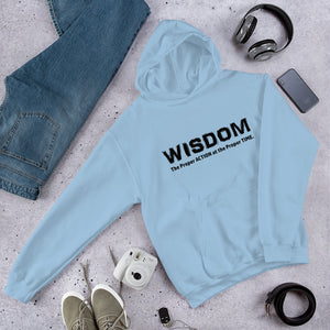 WISDOM Hoodie Black Letter