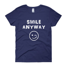 Load image into Gallery viewer, &quot;Smile Anyway&quot; Lady White