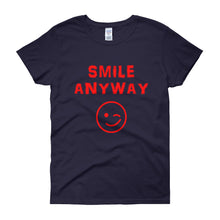 Load image into Gallery viewer, &quot;Smile Anyway&quot; Lady Red