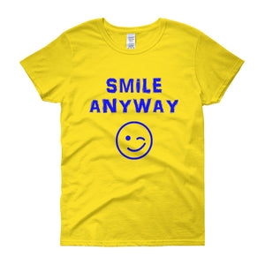 "Smile Anyway" Lady Blue