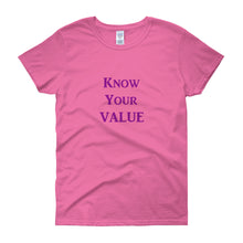 Load image into Gallery viewer, &quot;Know Your Value&quot; Purple Letter