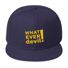 Load image into Gallery viewer, &quot;Whatever devil!&quot; Gold Letter Snapback