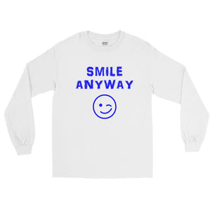"Smile Anyway" Blue Letter LS