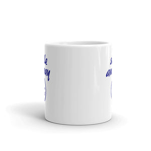 Smile Anyway Navy Mug