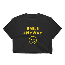 Load image into Gallery viewer, &quot;Smile Anyway&quot; Crop Gold Letter