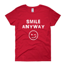 Load image into Gallery viewer, &quot;Smile Anyway&quot; Lady White