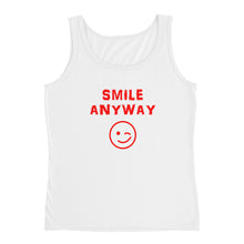 Load image into Gallery viewer, &quot;Smile Anyway&quot; Tank Red Letter