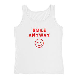 "Smile Anyway" Tank Red Letter