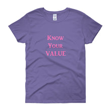 Load image into Gallery viewer, &quot;Know Your Value&quot; Pink Letter