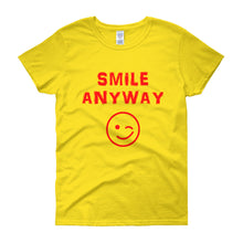 Load image into Gallery viewer, &quot;Smile Anyway&quot; Lady Red