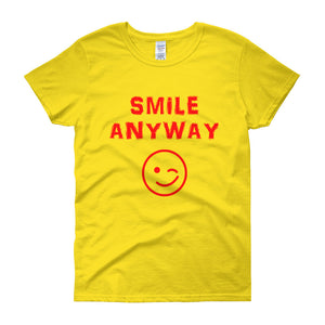 "Smile Anyway" Lady Red