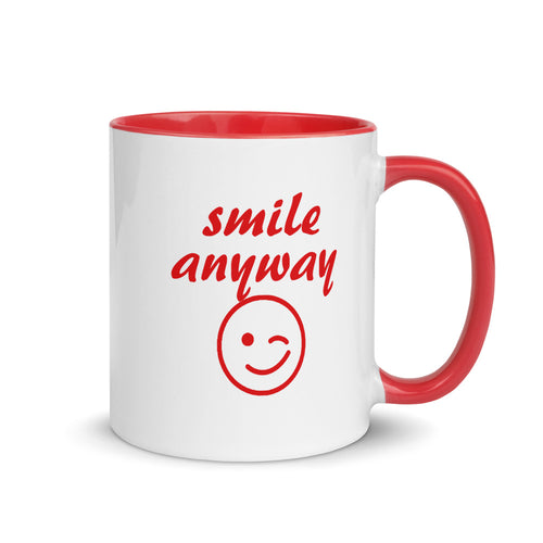 Smile Anyway Red Mug