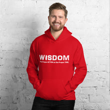 Load image into Gallery viewer, WISDOM Hoodie White Letter