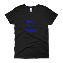 Load image into Gallery viewer, &quot;Know Your Value&quot; Blue Letter