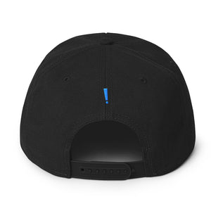 "Whatever devil!" Aqua Letter Snapback