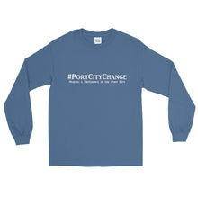Load image into Gallery viewer, #PortCityChange White Letter LS