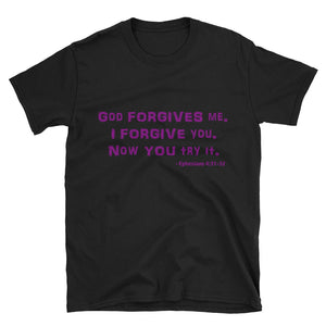 "FORGIVE" Purple Letter