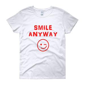 "Smile Anyway" Lady Red