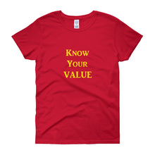 Load image into Gallery viewer, &quot;Know Your Value&quot; Gold Letter