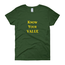 Load image into Gallery viewer, &quot;Know Your Value&quot; Gold Letter