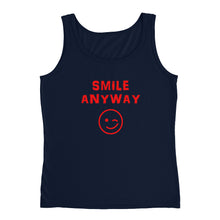 Load image into Gallery viewer, &quot;Smile Anyway&quot; Tank Red Letter