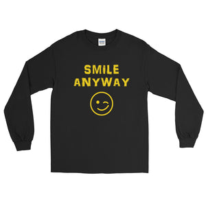 "Smile Anyway" Gold Letter LS