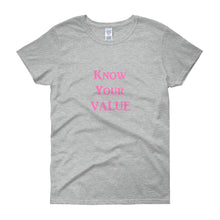 Load image into Gallery viewer, &quot;Know Your Value&quot; Pink Letter